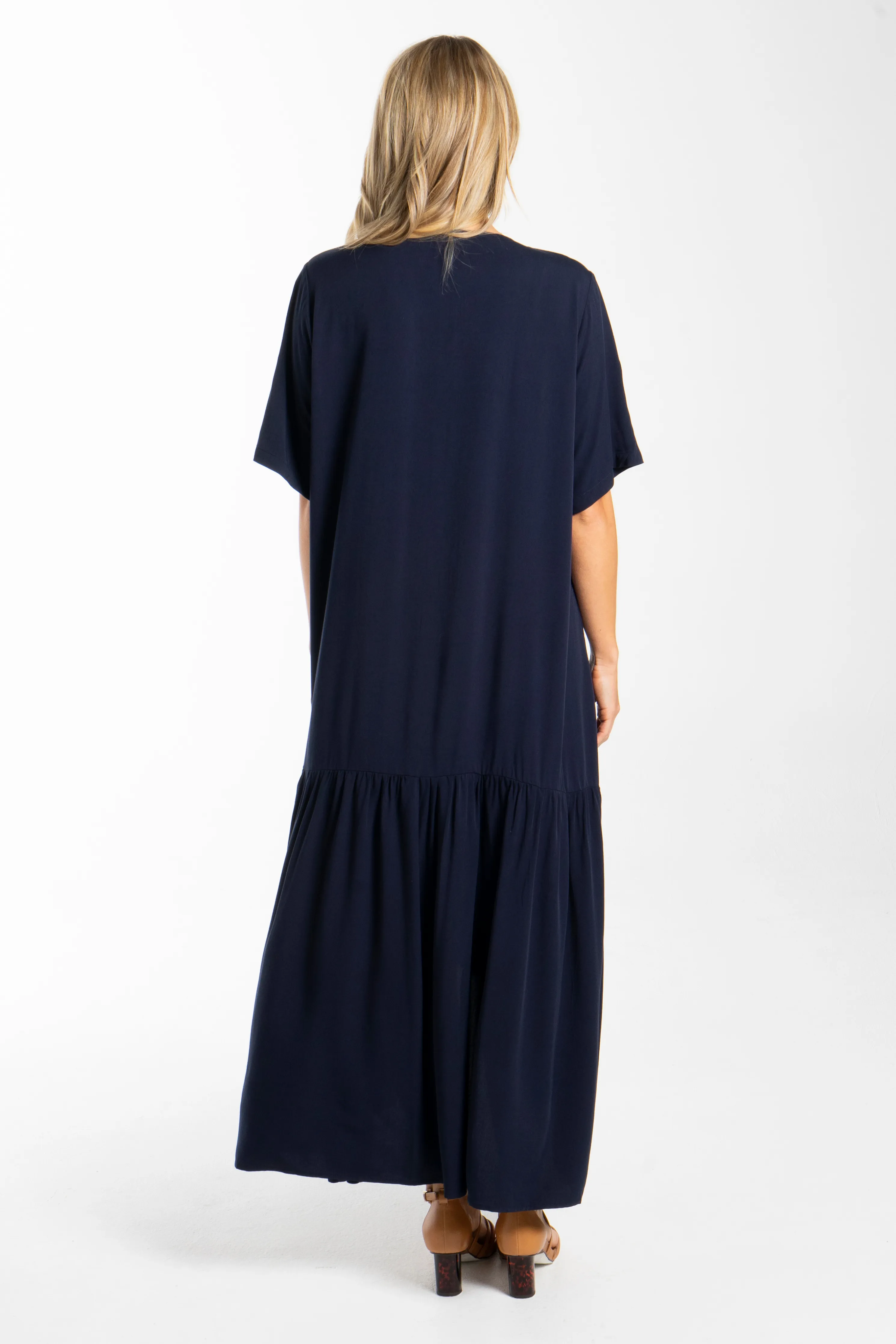 Peak Maxi Dress | Navy