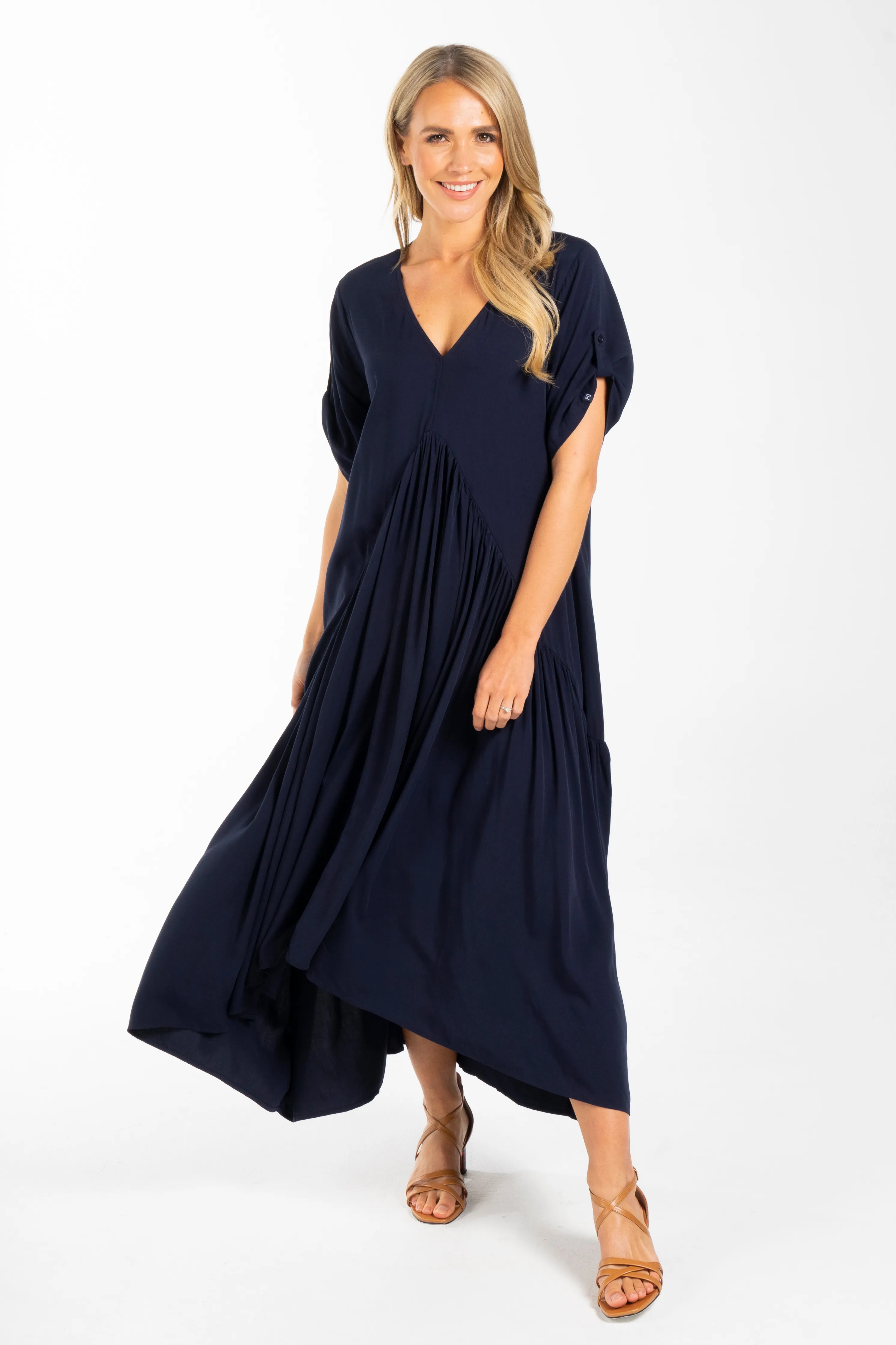 Peak Maxi Dress | Navy