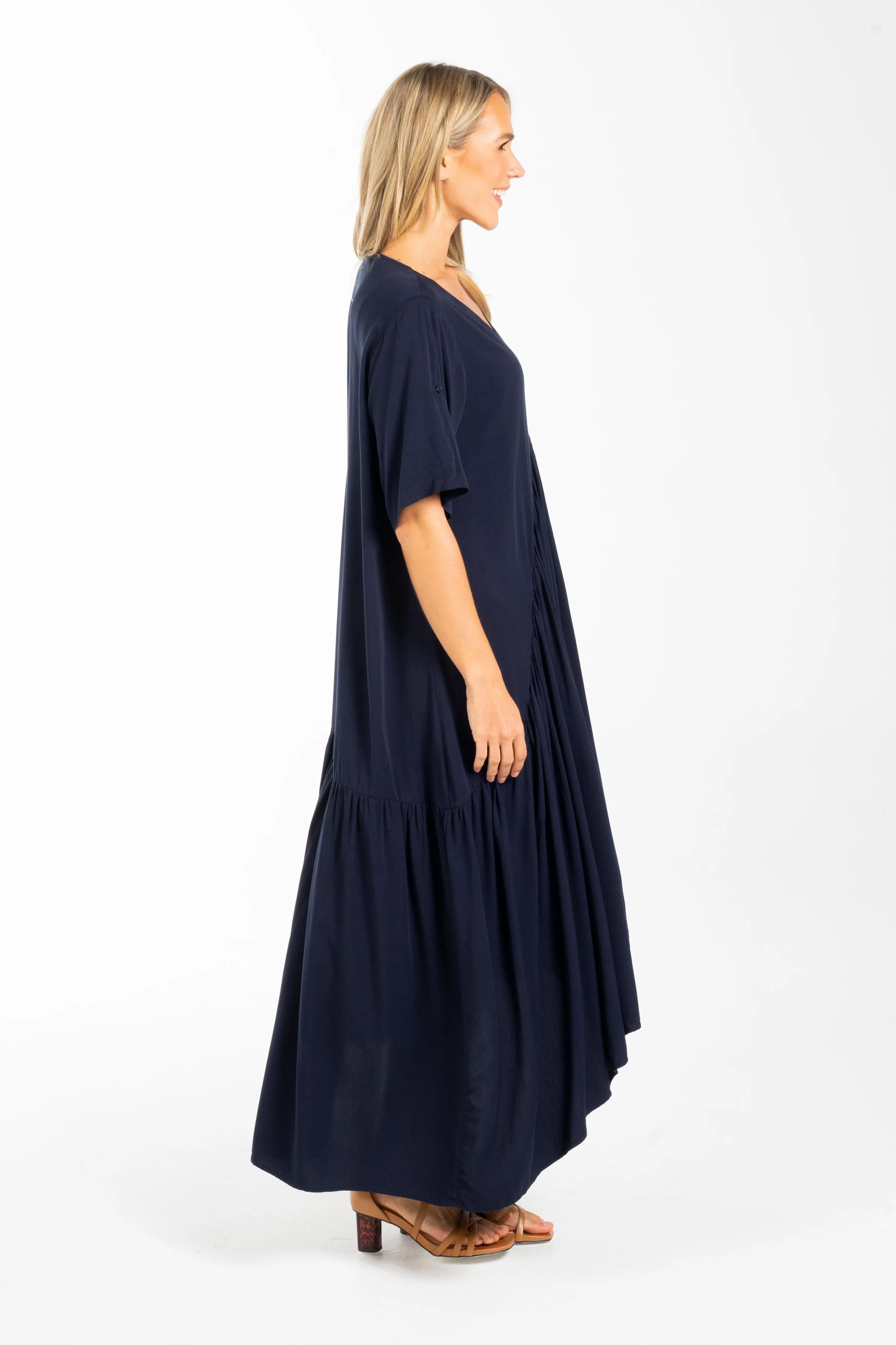 Peak Maxi Dress | Navy