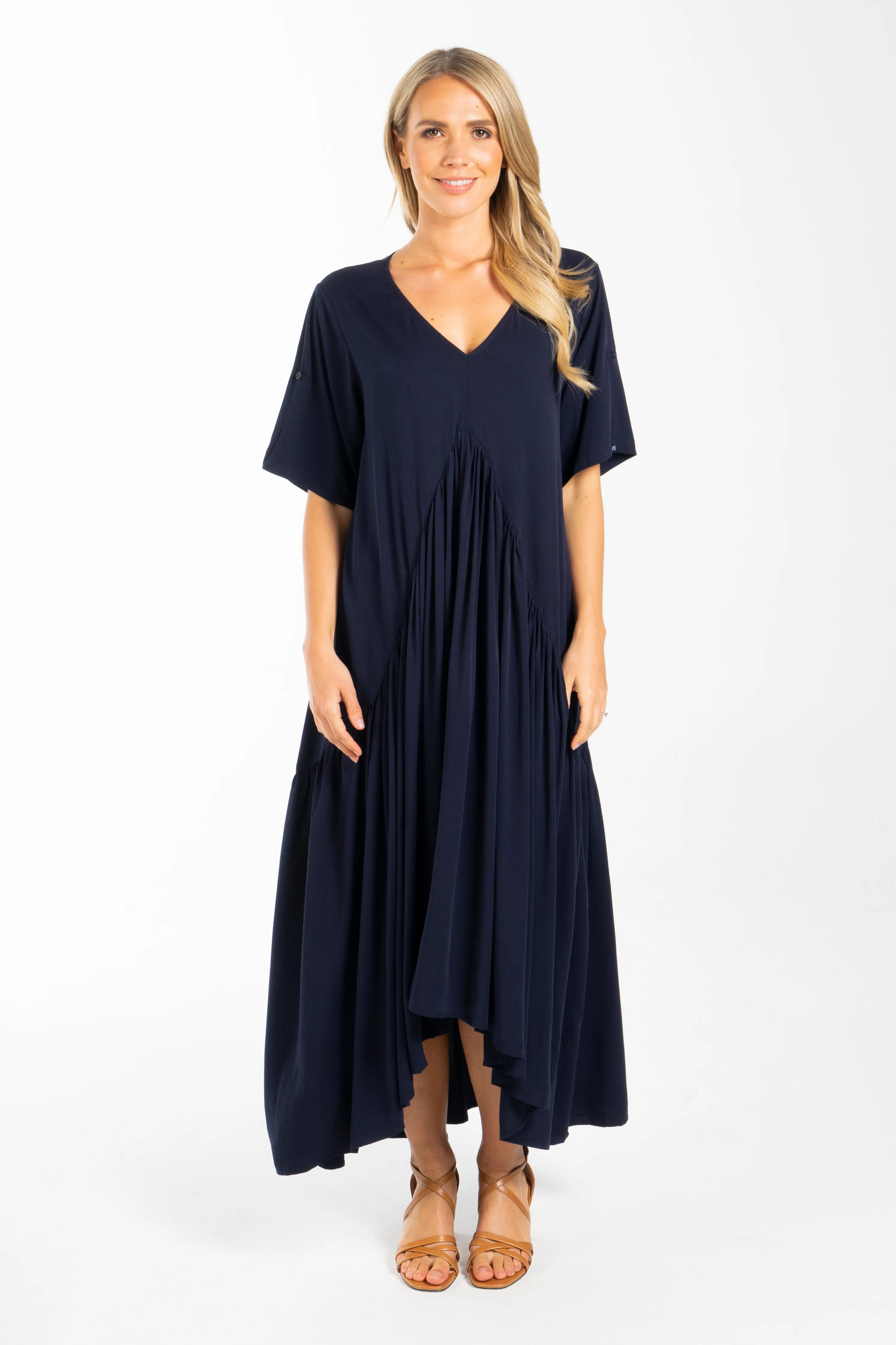 Peak Maxi Dress | Navy