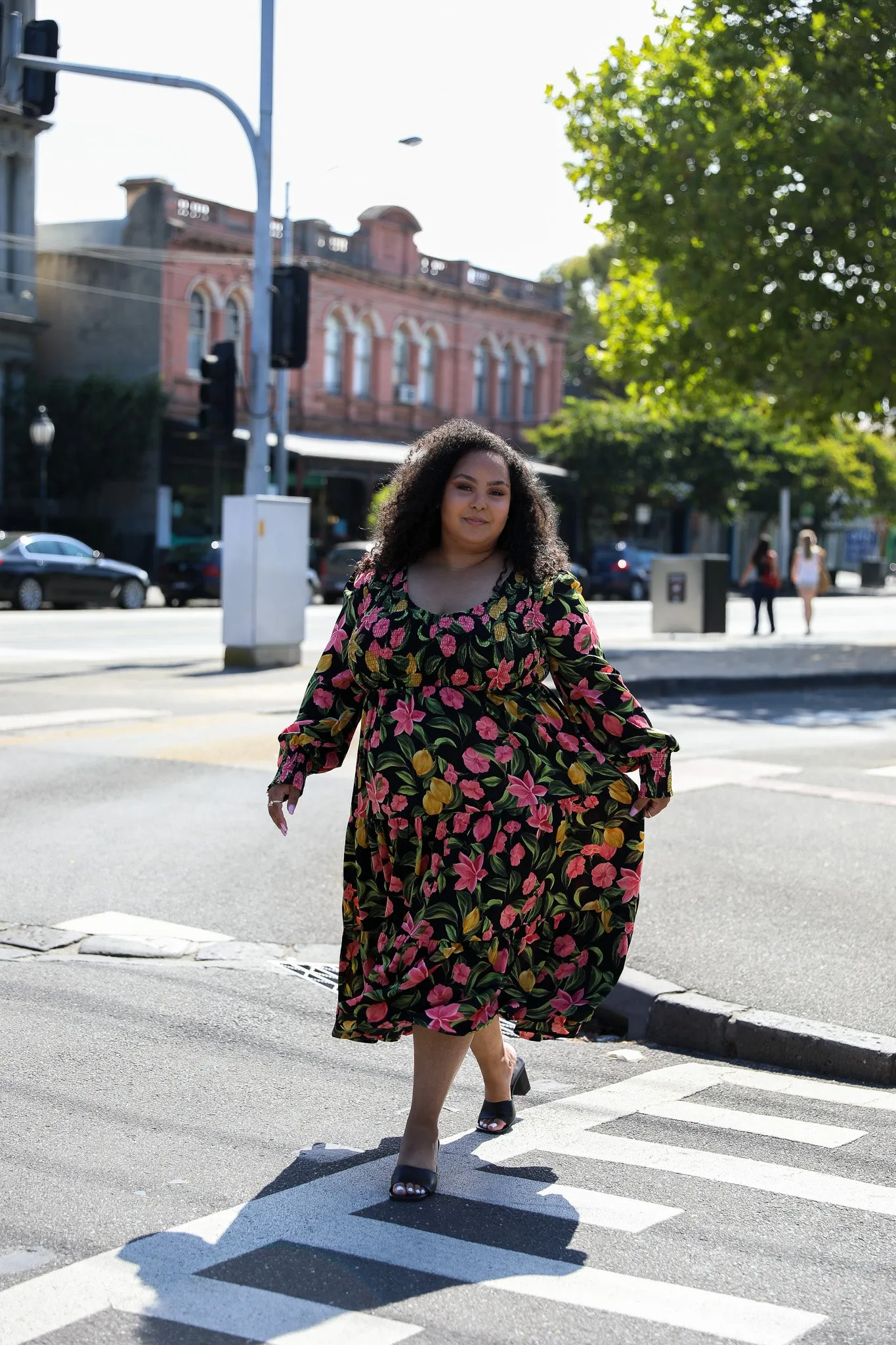 Phoenix Dress - Black Floral