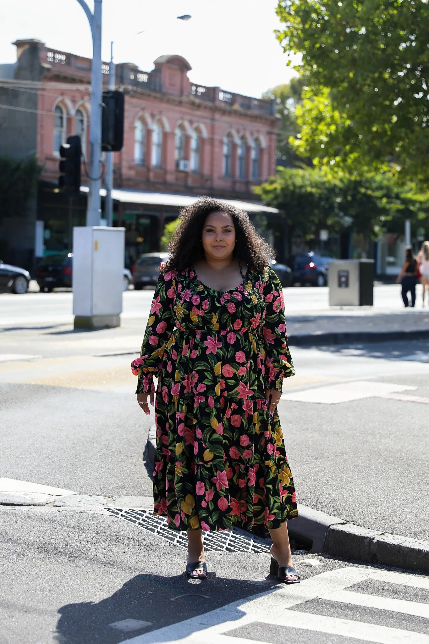 Phoenix Dress - Black Floral