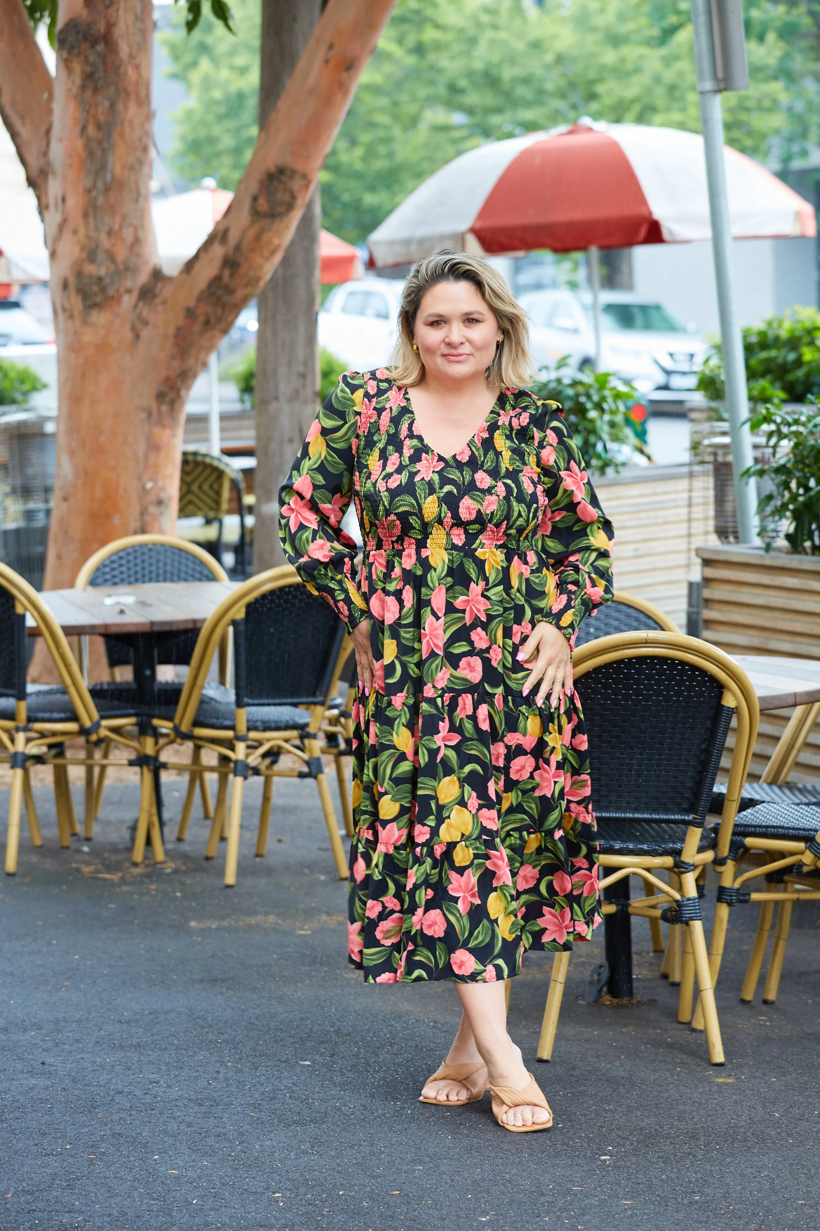 Phoenix Dress - Black Floral