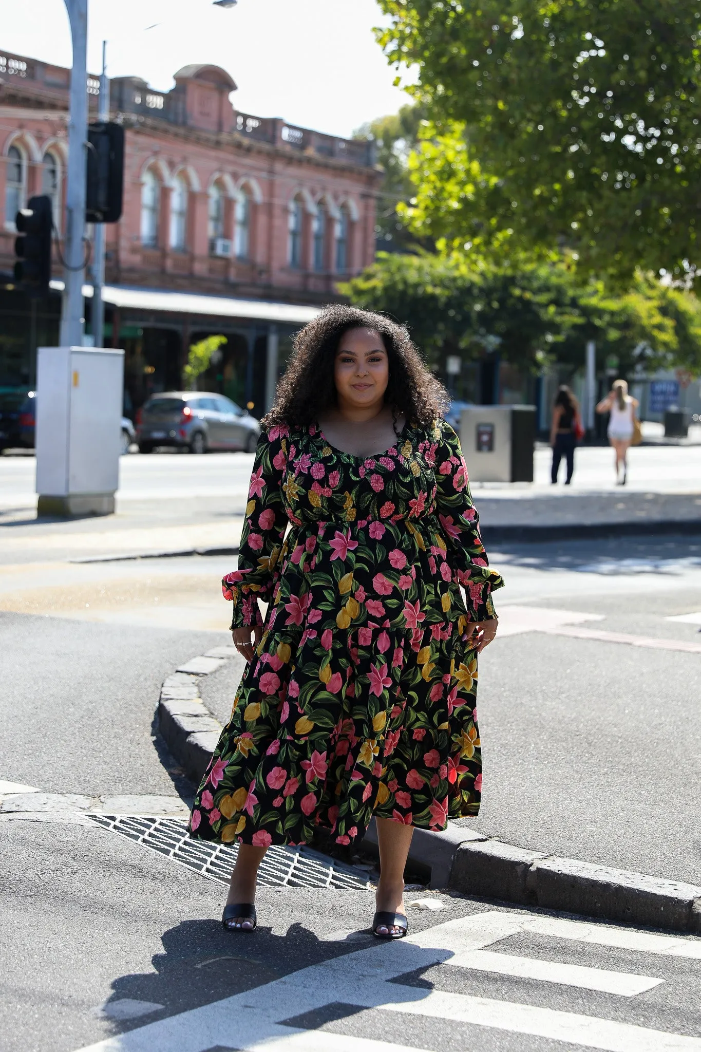 Phoenix Dress - Black Floral