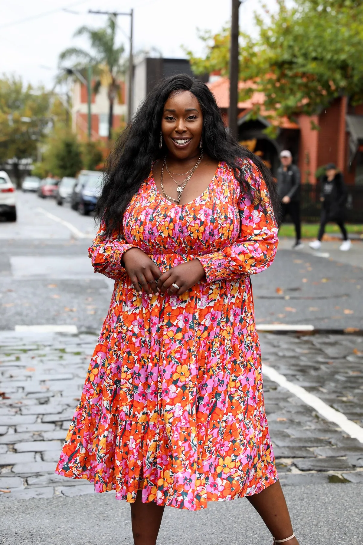 Phoenix Dress - Pink Floral