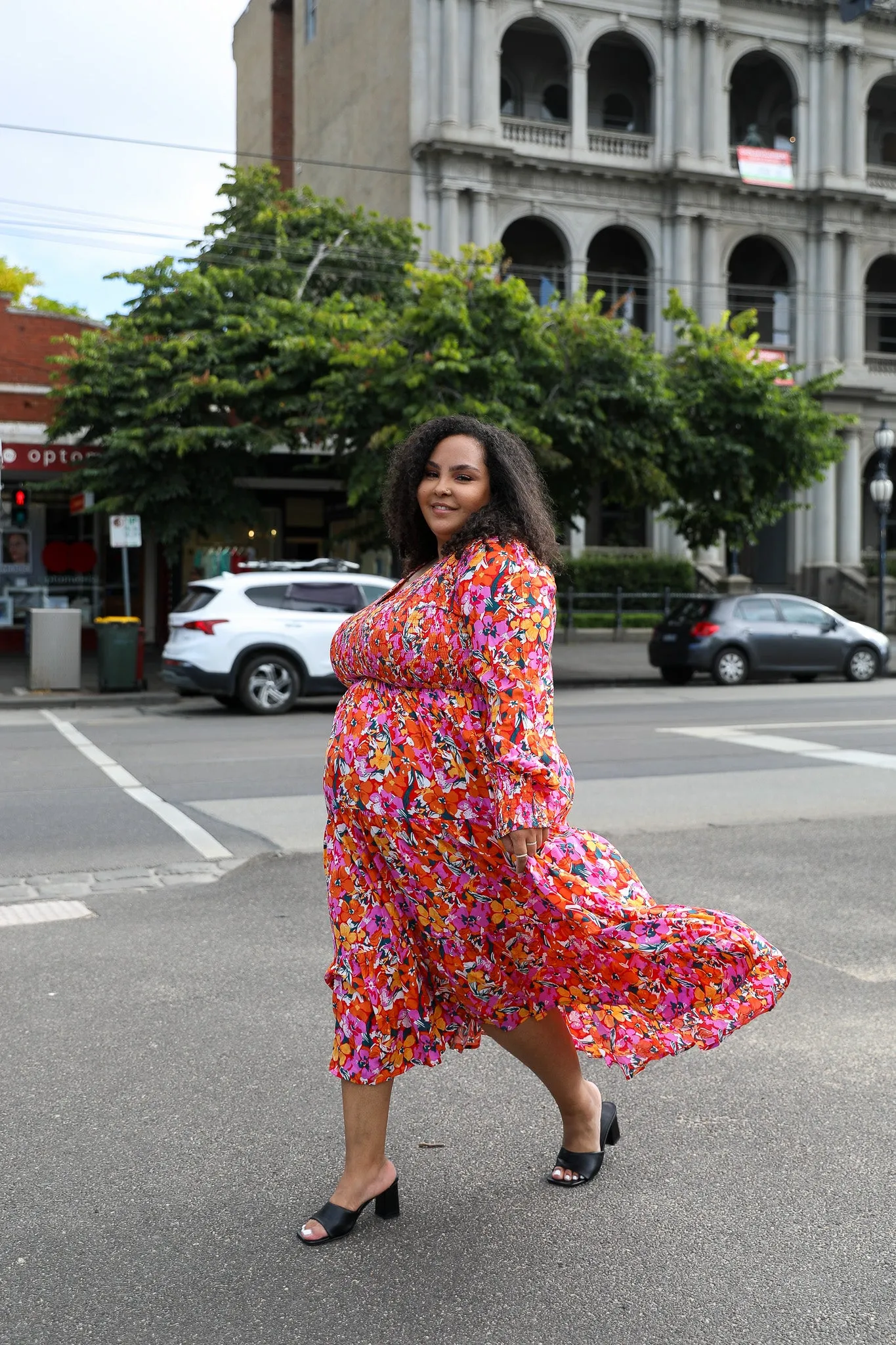 Phoenix Dress - Pink Floral