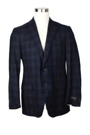 Plaid Cashmere Blend Sport Coat