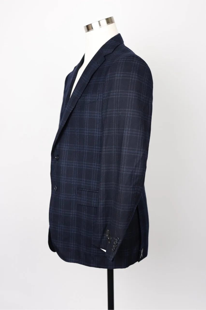 Plaid Cashmere Blend Sport Coat