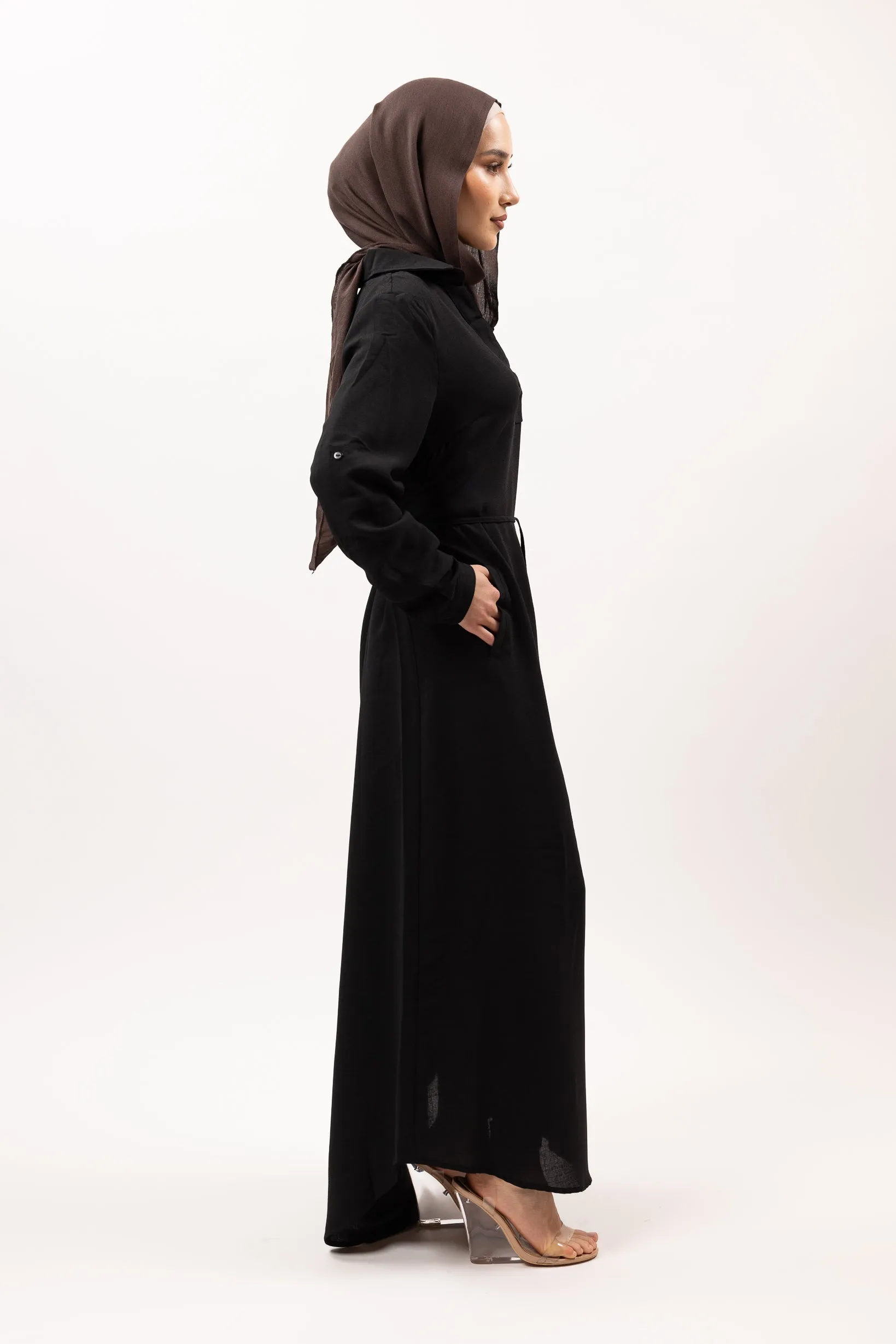 Plain Long Loop Dress