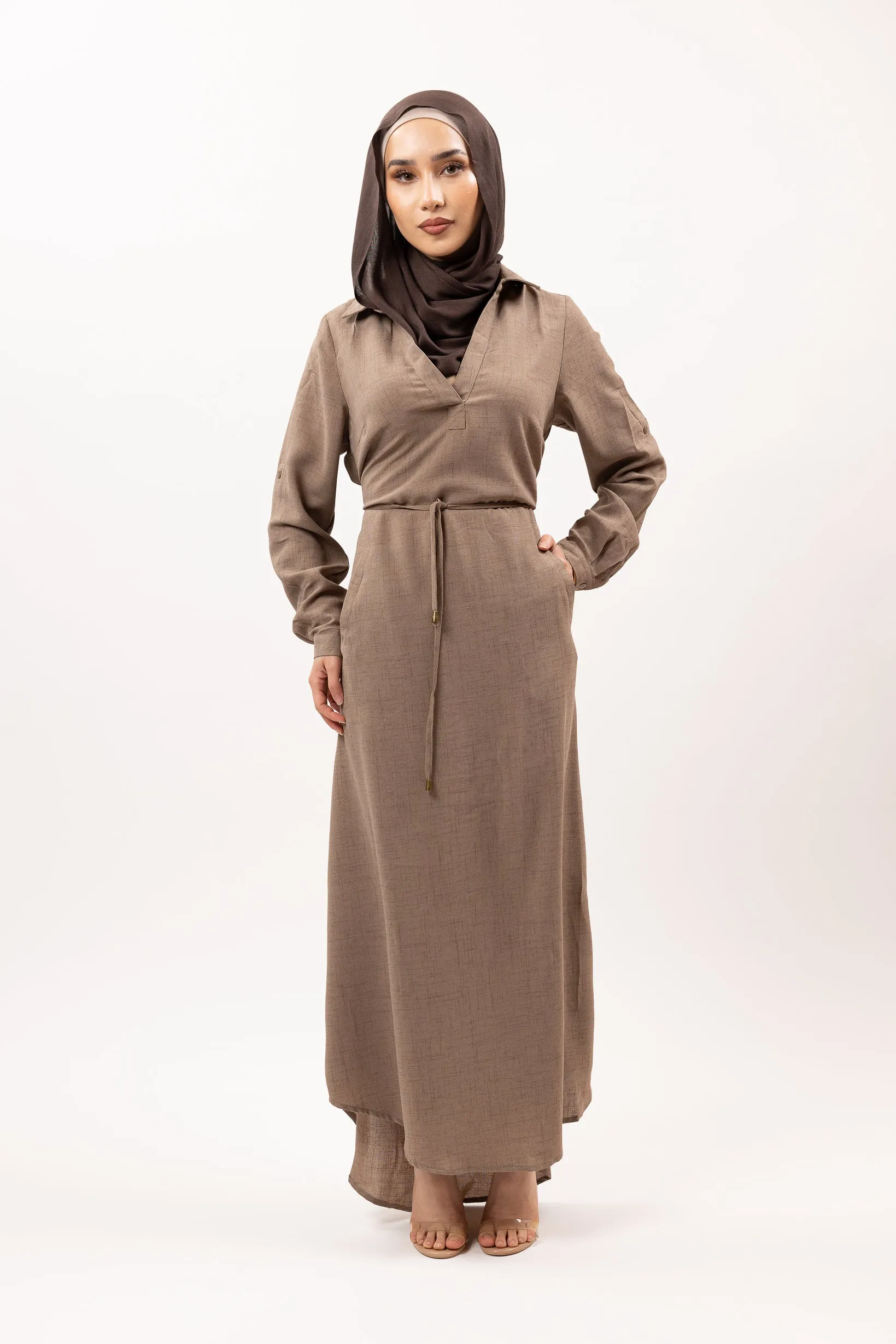 Plain Long Loop Dress