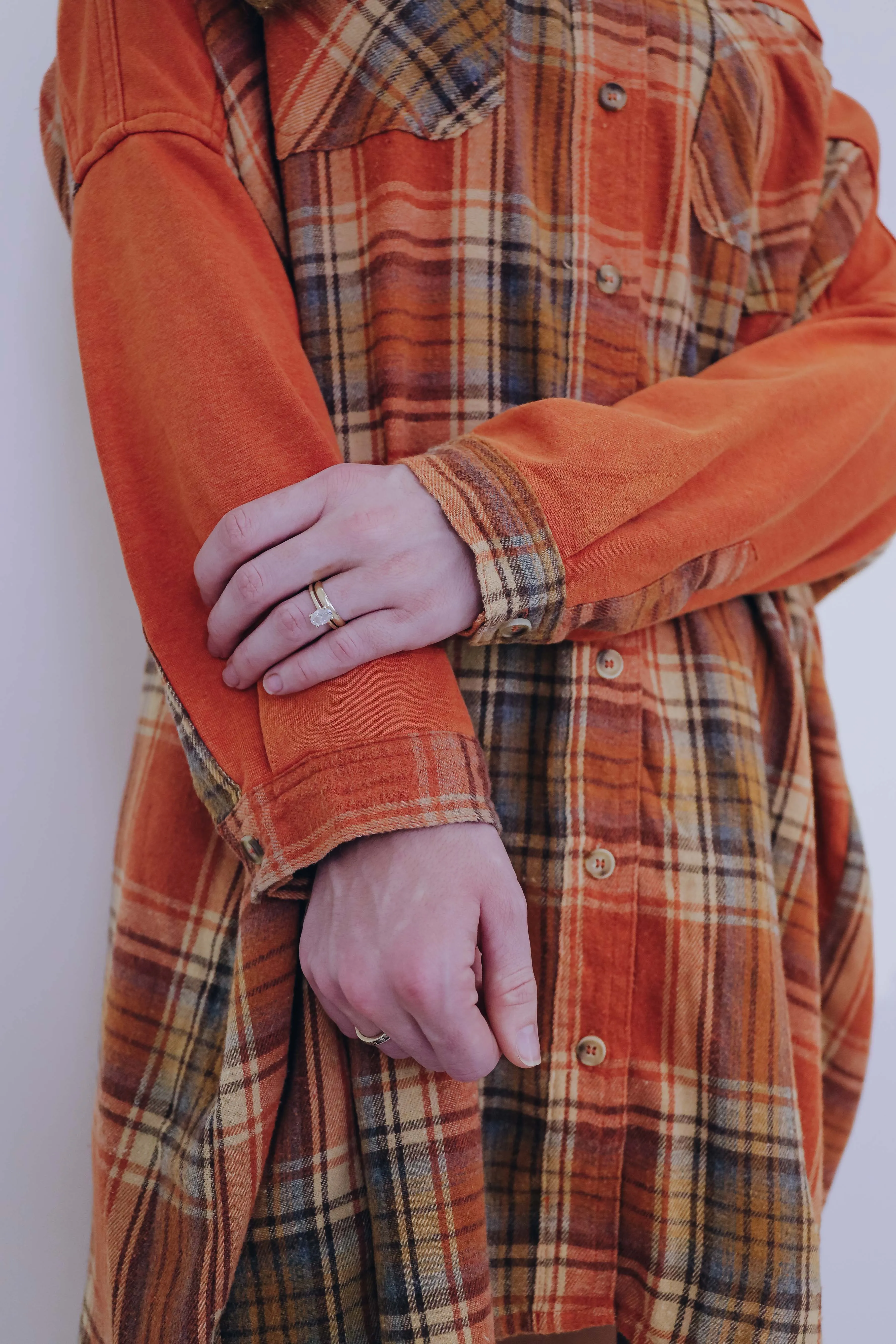 Playfully Plaid Longline Shacket