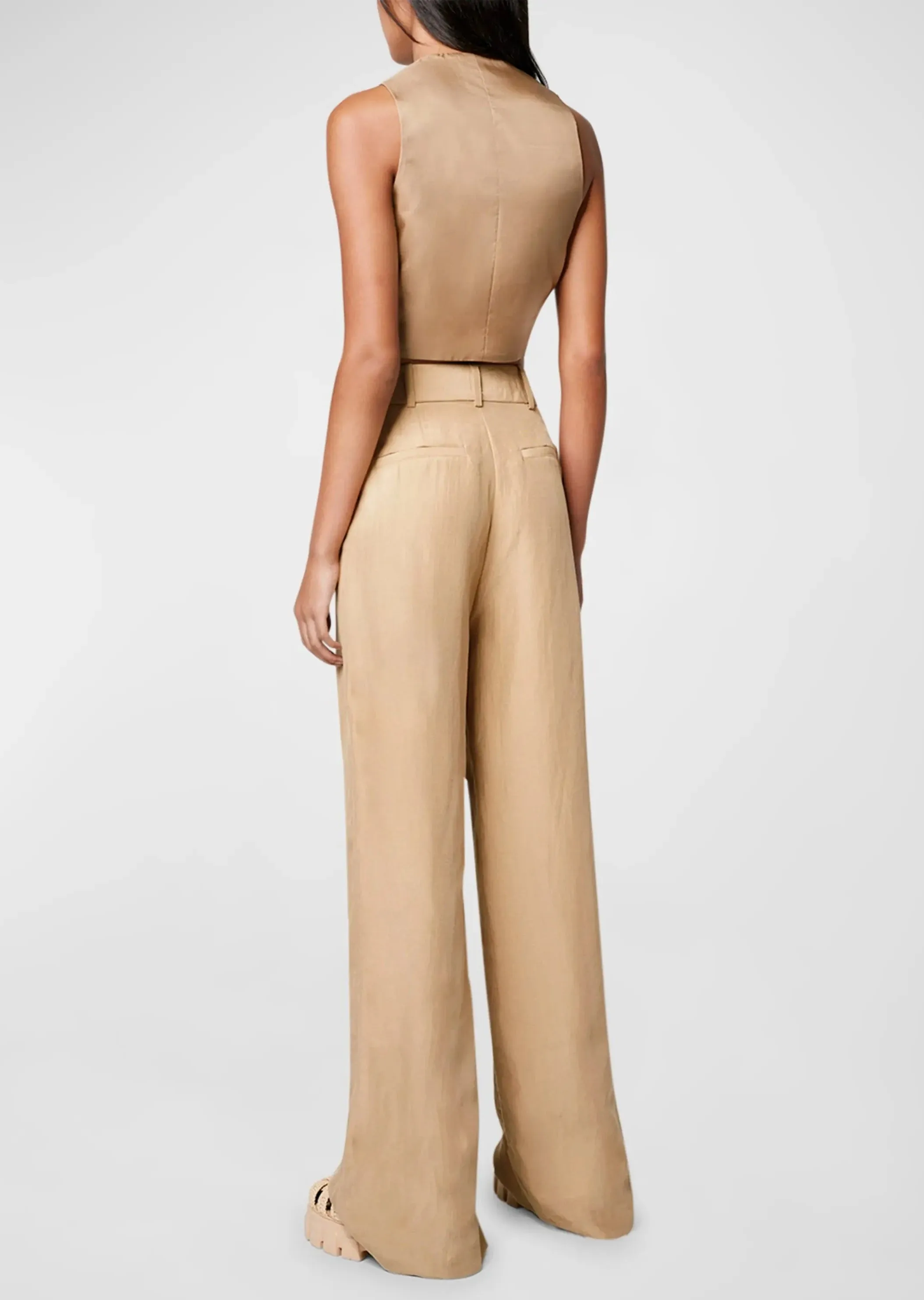 Pleated Trouser - Khaki