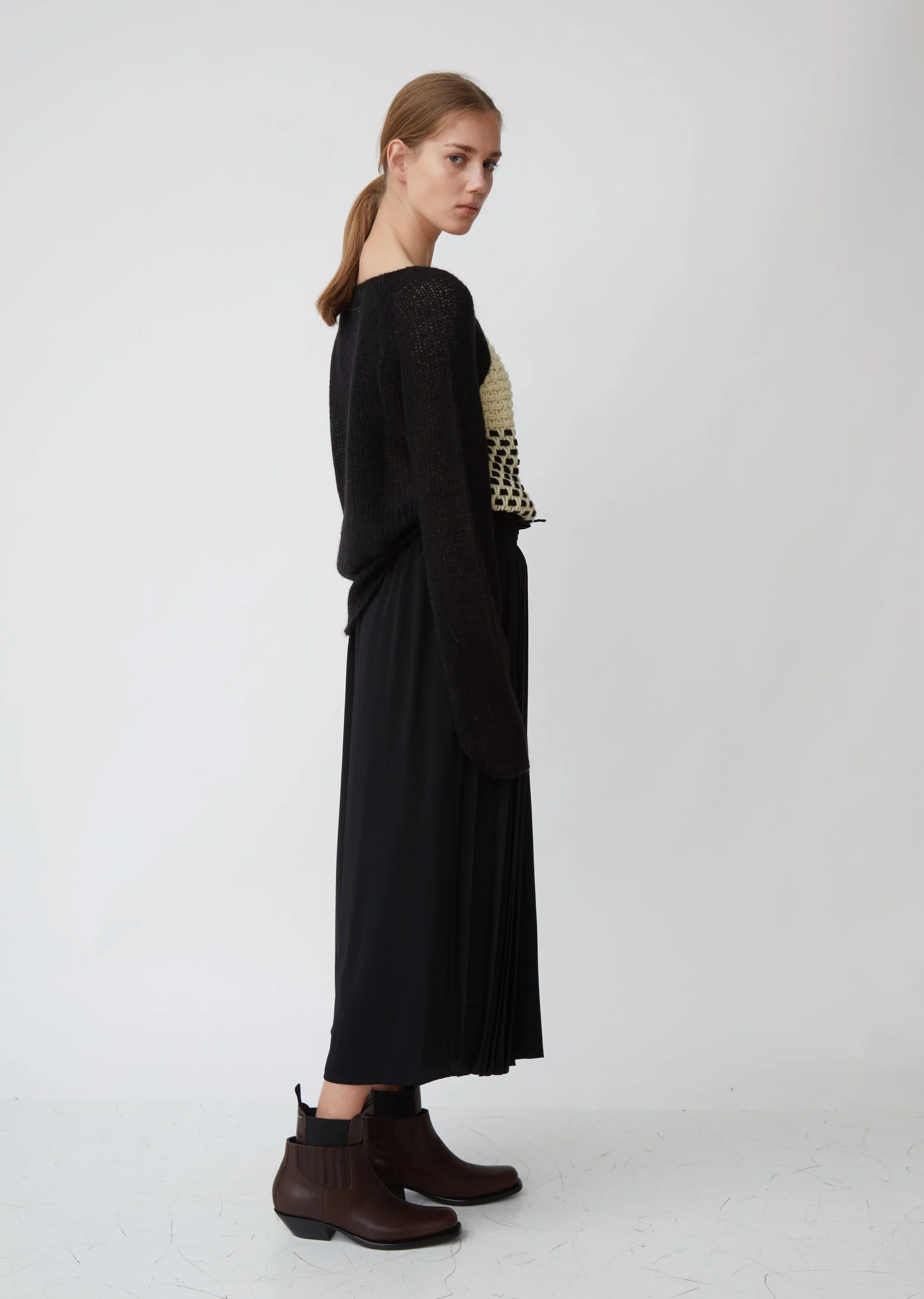 Pleated Wide Leg Pants