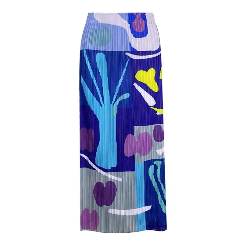 Pre Order:  Summer Print Pleated Skirt