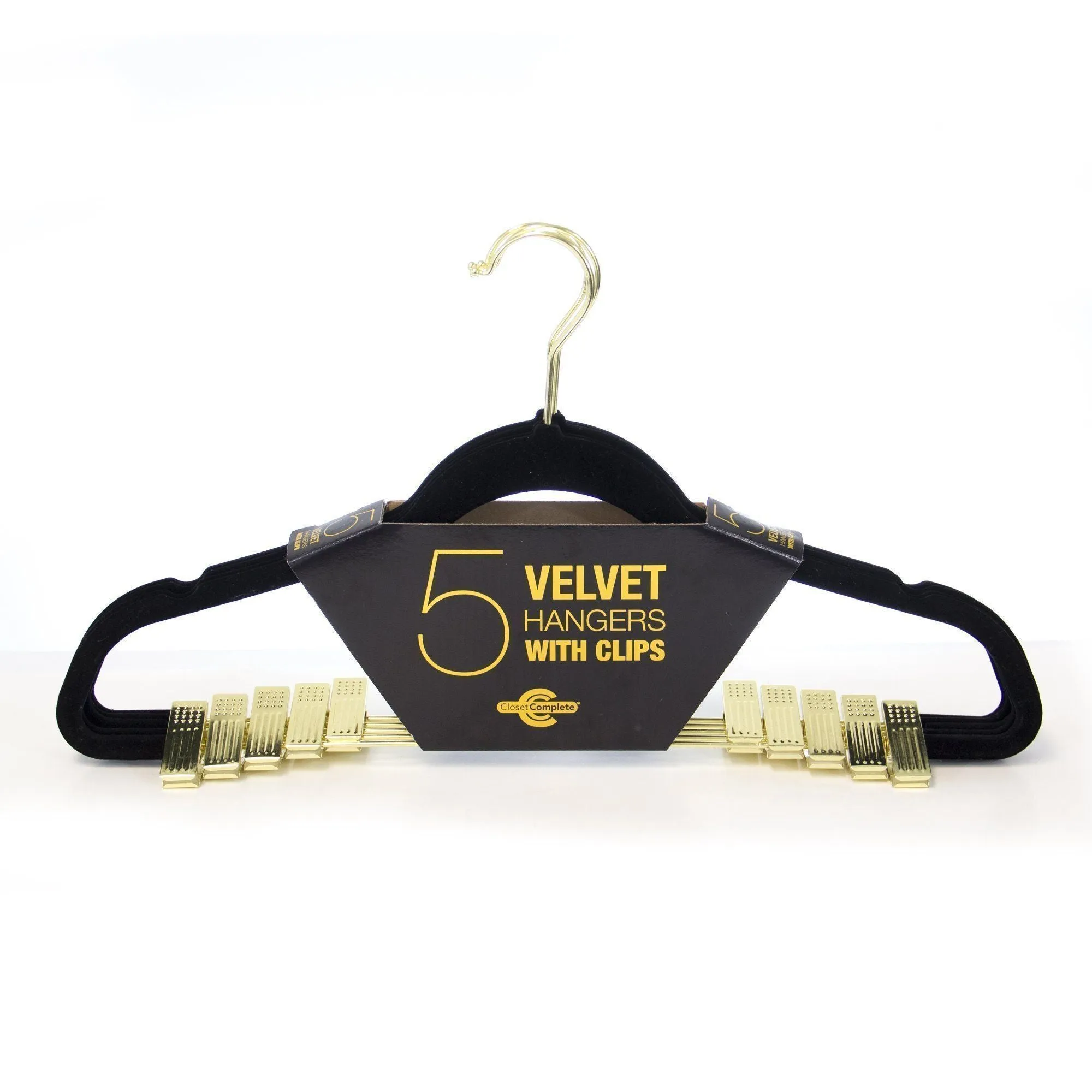 Premium Heavyweight 90g Velvet Hangers with Clips