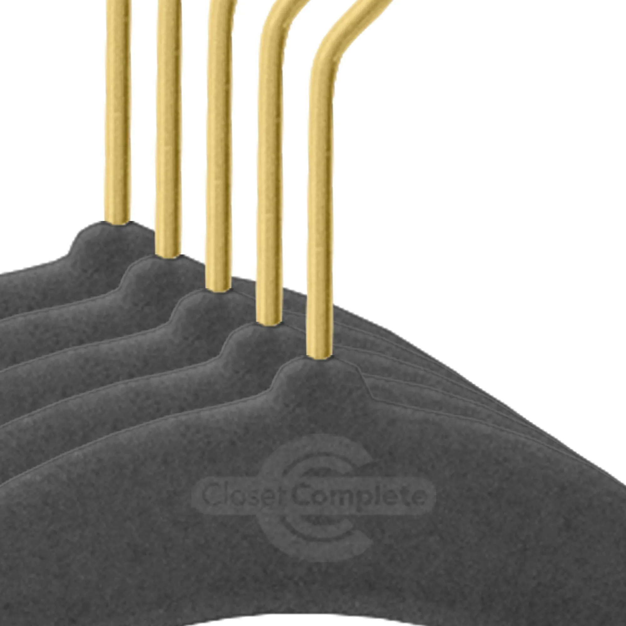 Premium Heavyweight 90g Velvet Hangers with Clips