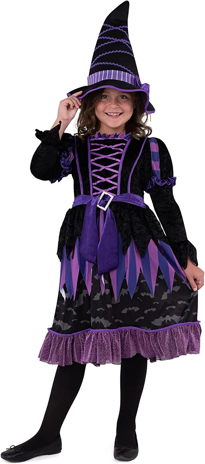 Purple witch costume tattered skirt for Girls - Child