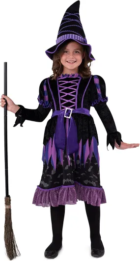 Purple witch costume tattered skirt for Girls - Child