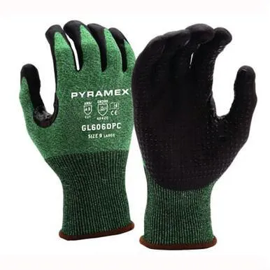 Pyramex Micro-Foam Nitrile Gloves with Dotted Palms