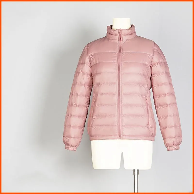 Quilted Cropped Lightweight Down Jacket