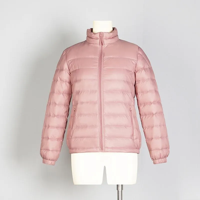 Quilted Cropped Lightweight Down Jacket