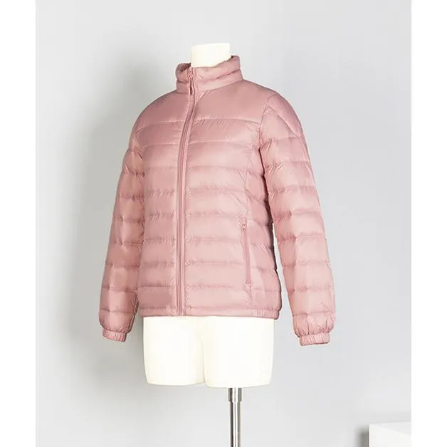 Quilted Cropped Lightweight Down Jacket