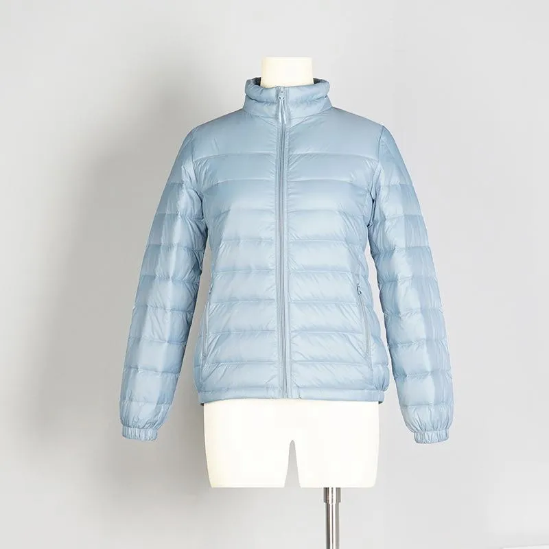 Quilted Cropped Lightweight Down Jacket