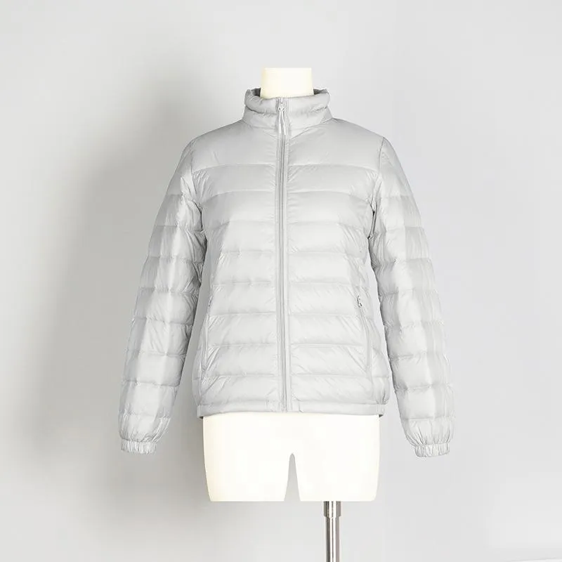 Quilted Cropped Lightweight Down Jacket