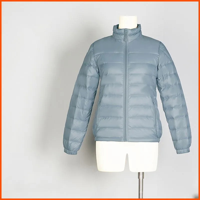 Quilted Cropped Lightweight Down Jacket