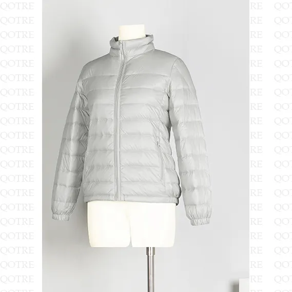 Quilted Cropped Lightweight Down Jacket