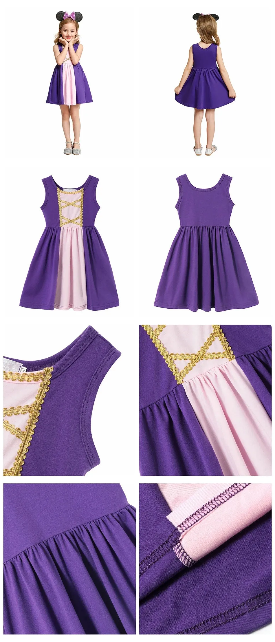 Rapunzel Girl's Character Dress