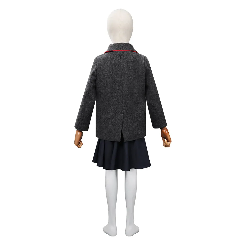 Roald Dahl’s Matilda the Musical Matilda Cosplay Costume Kids Children Uniform Skirt Shirt Coat Outfits