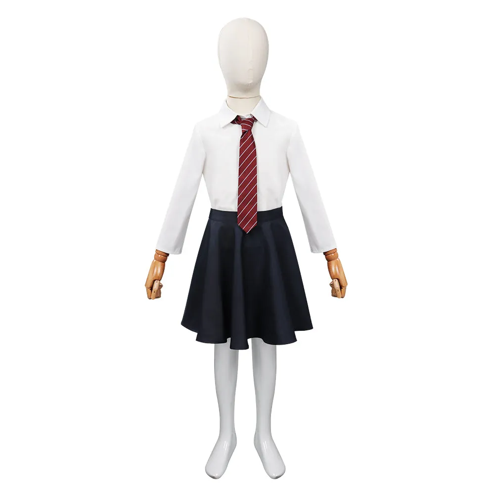 Roald Dahl’s Matilda the Musical Matilda Cosplay Costume Kids Children Uniform Skirt Shirt Coat Outfits