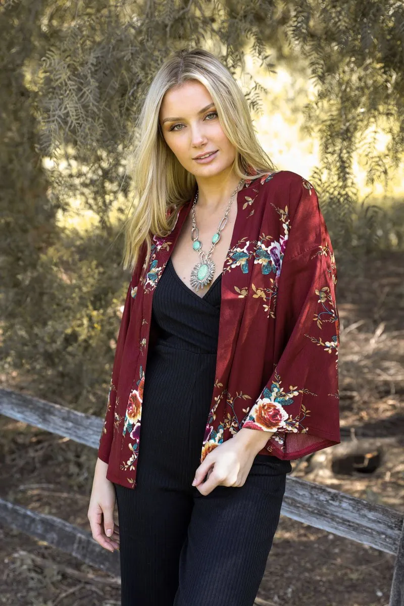 Rose Kimono Blazer