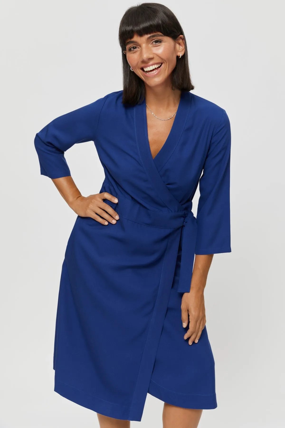 Sandra Dress Dark Blue