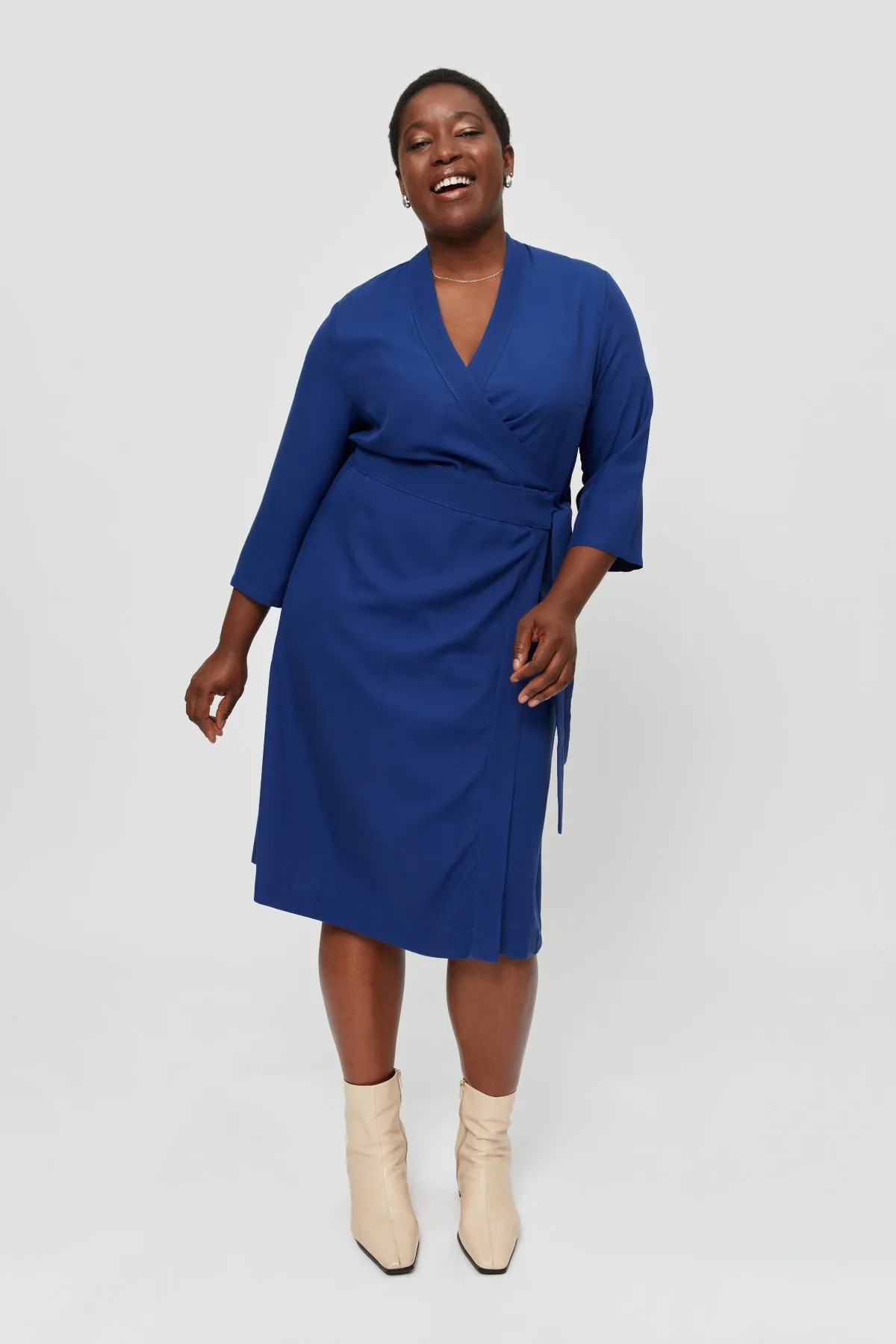 Sandra Dress Dark Blue