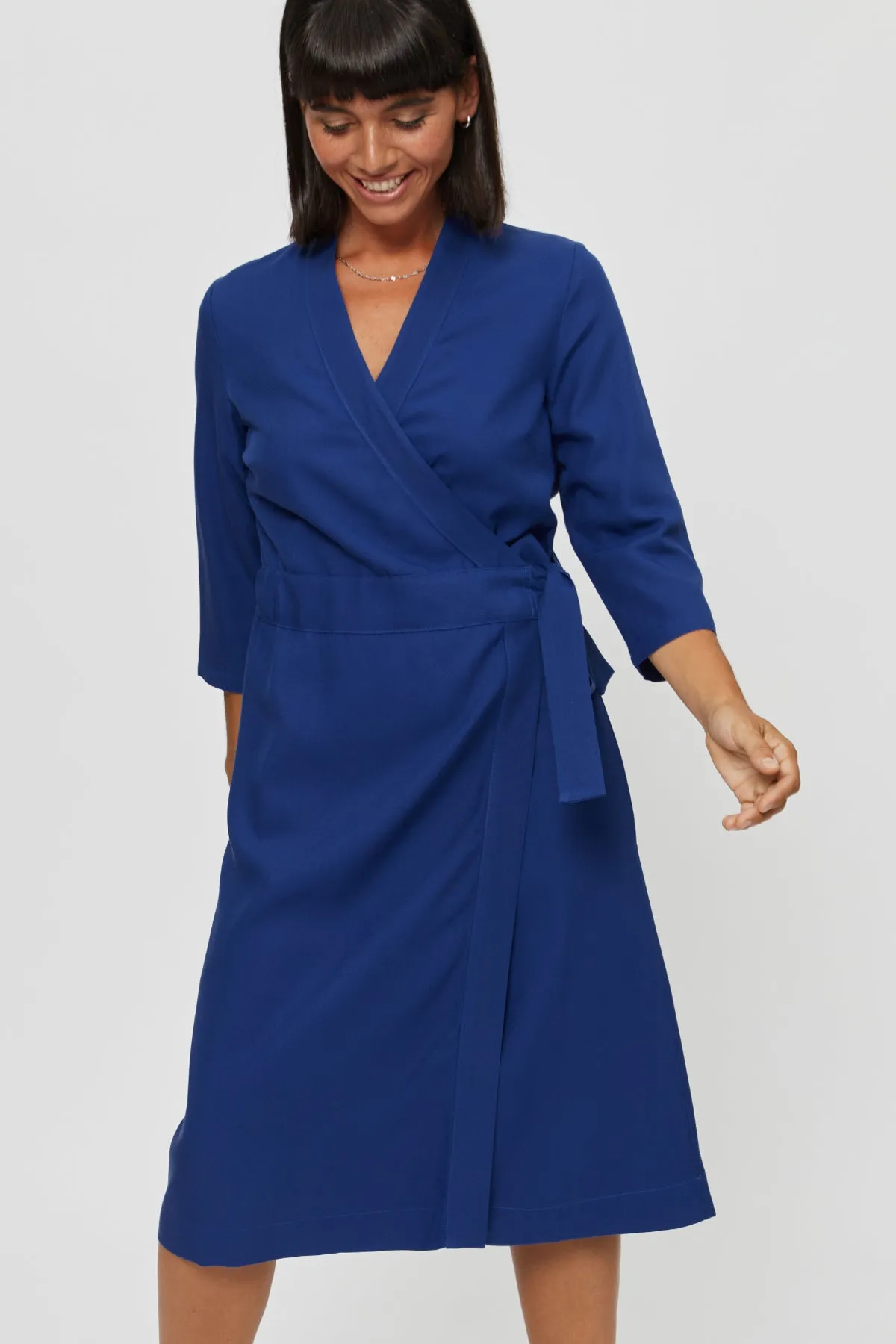 Sandra Dress Dark Blue