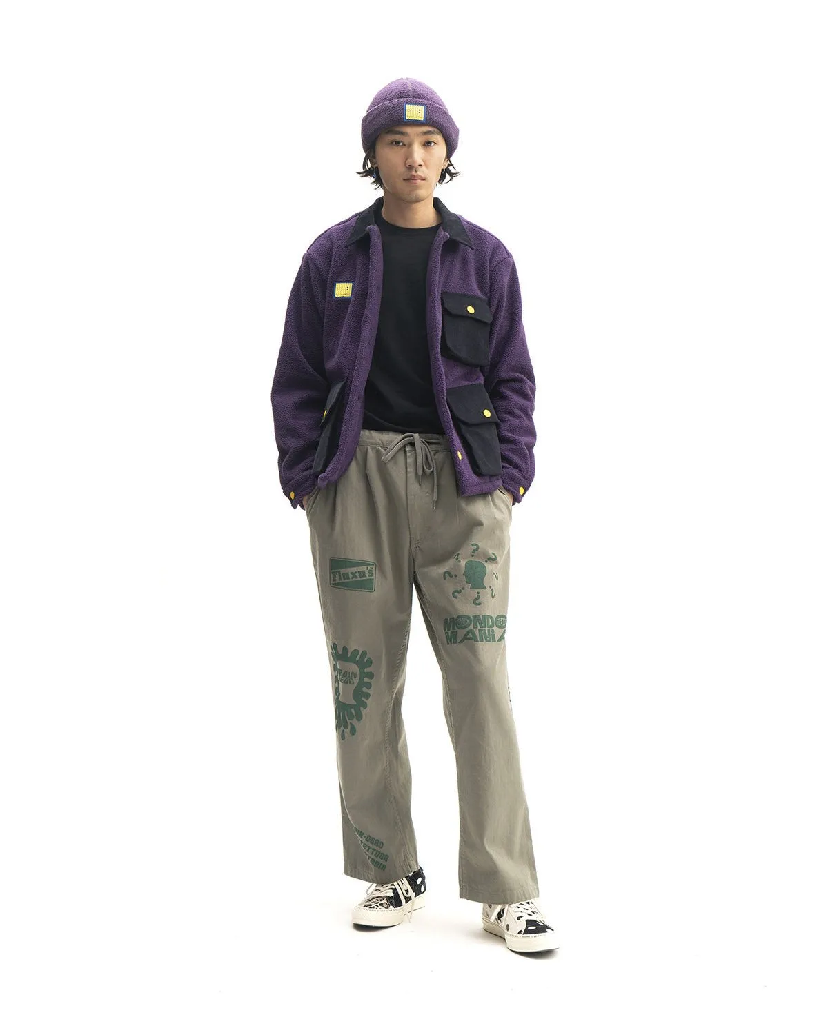 Sherpa Chore Coat - Purple/Navy