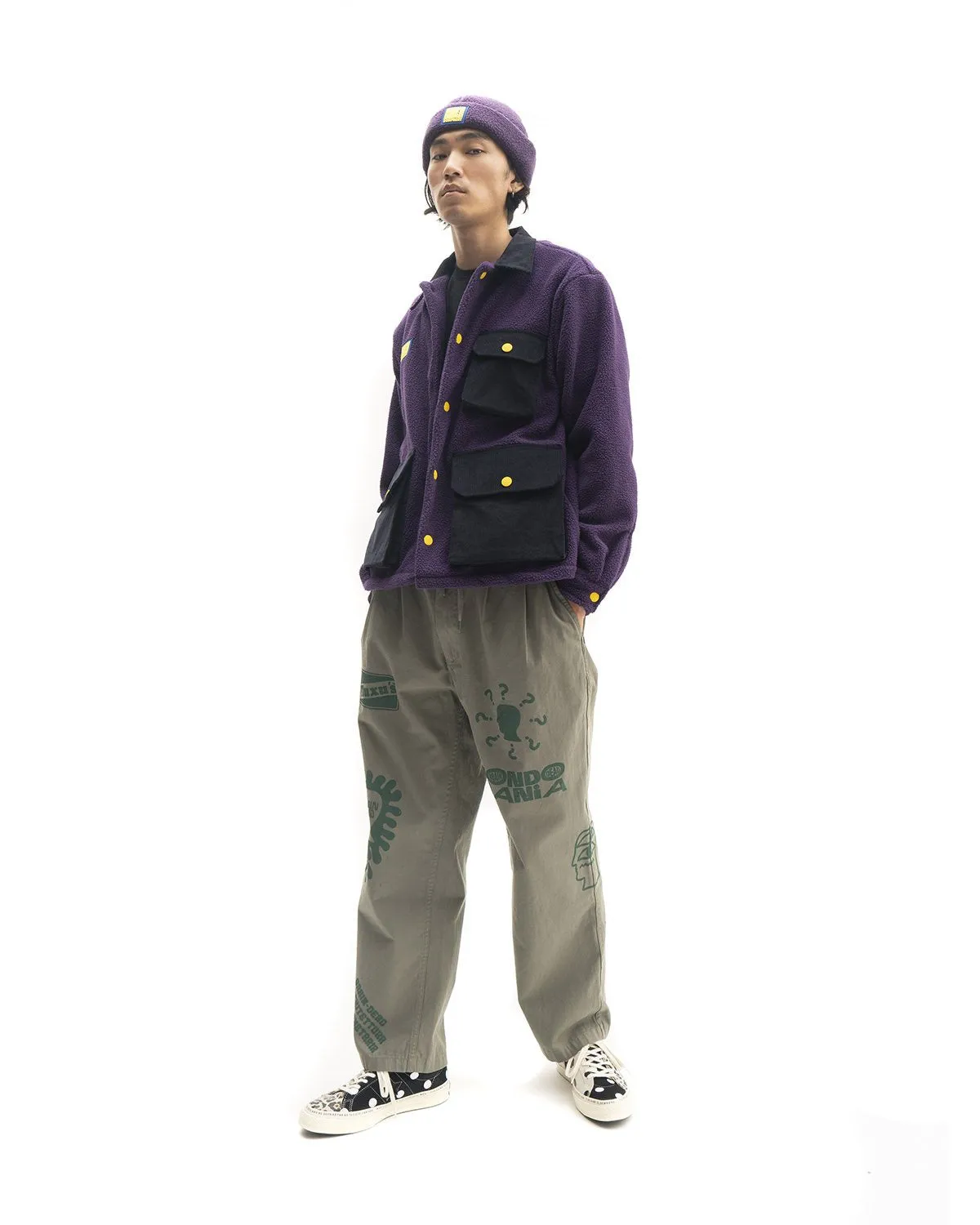 Sherpa Chore Coat - Purple/Navy