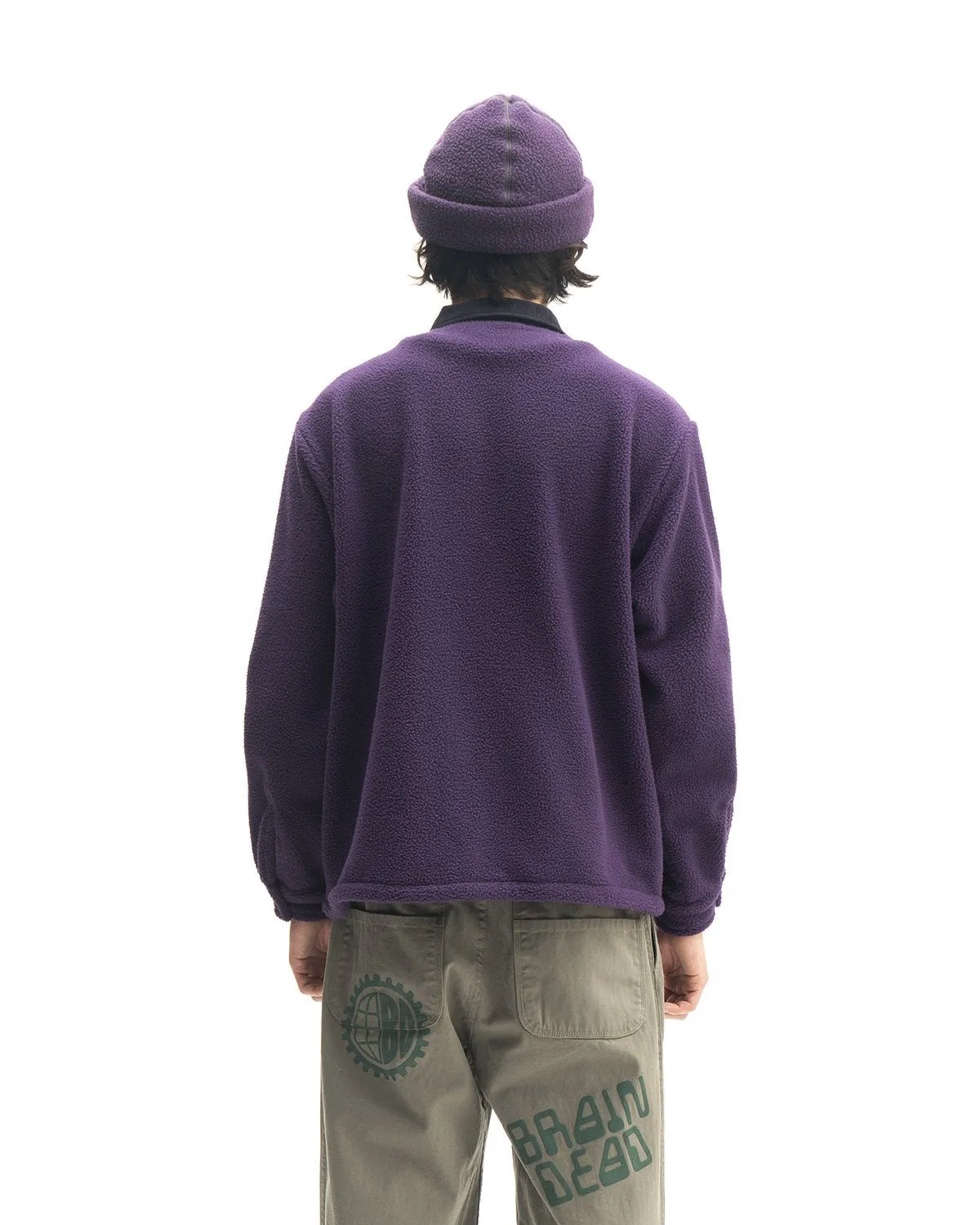 Sherpa Chore Coat - Purple/Navy