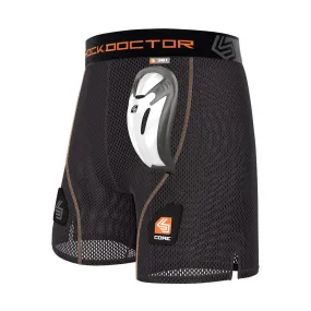 Shock Doctor Core Loose Youth Hockey Shorts with BioFlex Cup