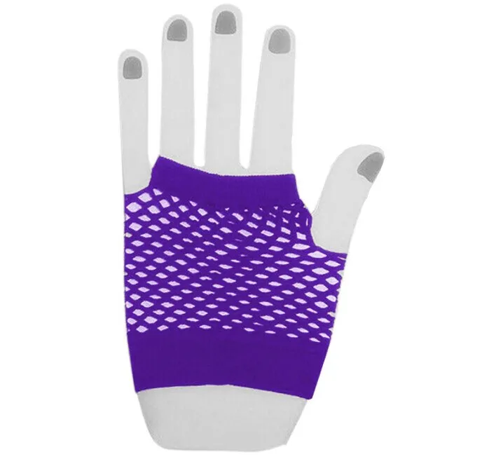 Short Fishnet Fingerless Gloves