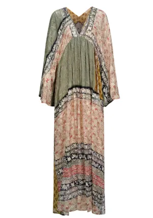 Sierra Patch Long Sleeve Maxi Dress