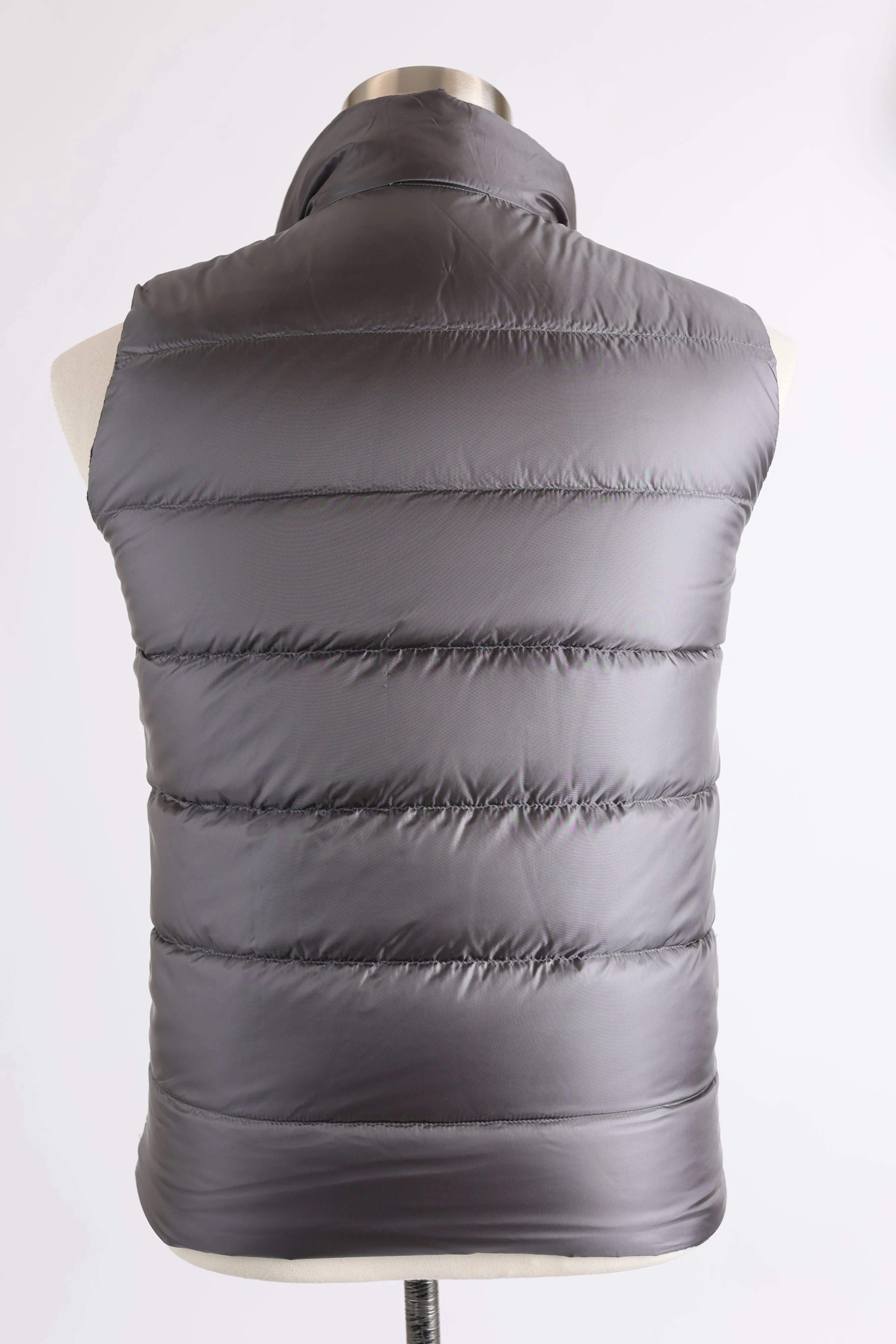 Silk-Cashmere Reversible Water Repellent Down Vest