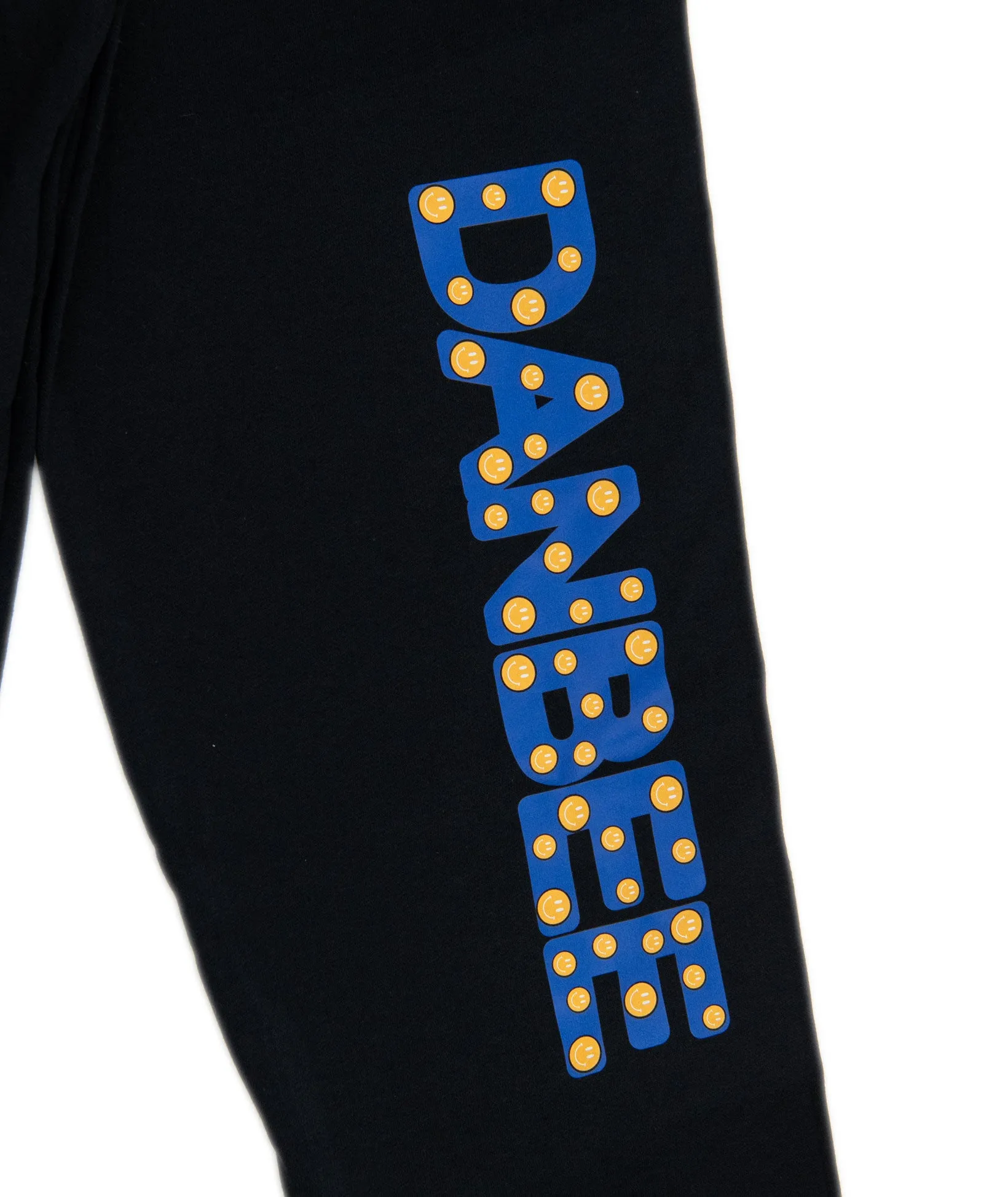 Smileys Black Camp Sweatpants