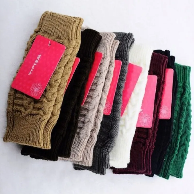 Soft and Warm Knitted Fingerless Winter Gloves