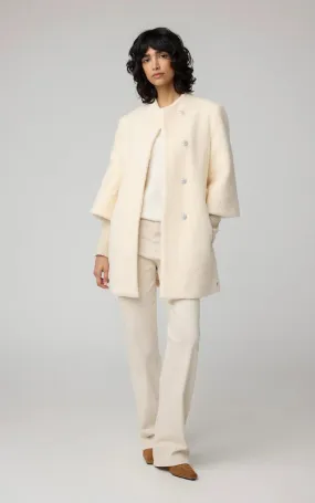 Soia & Kyo Mariah Faux Sherpa Jacket in Powder