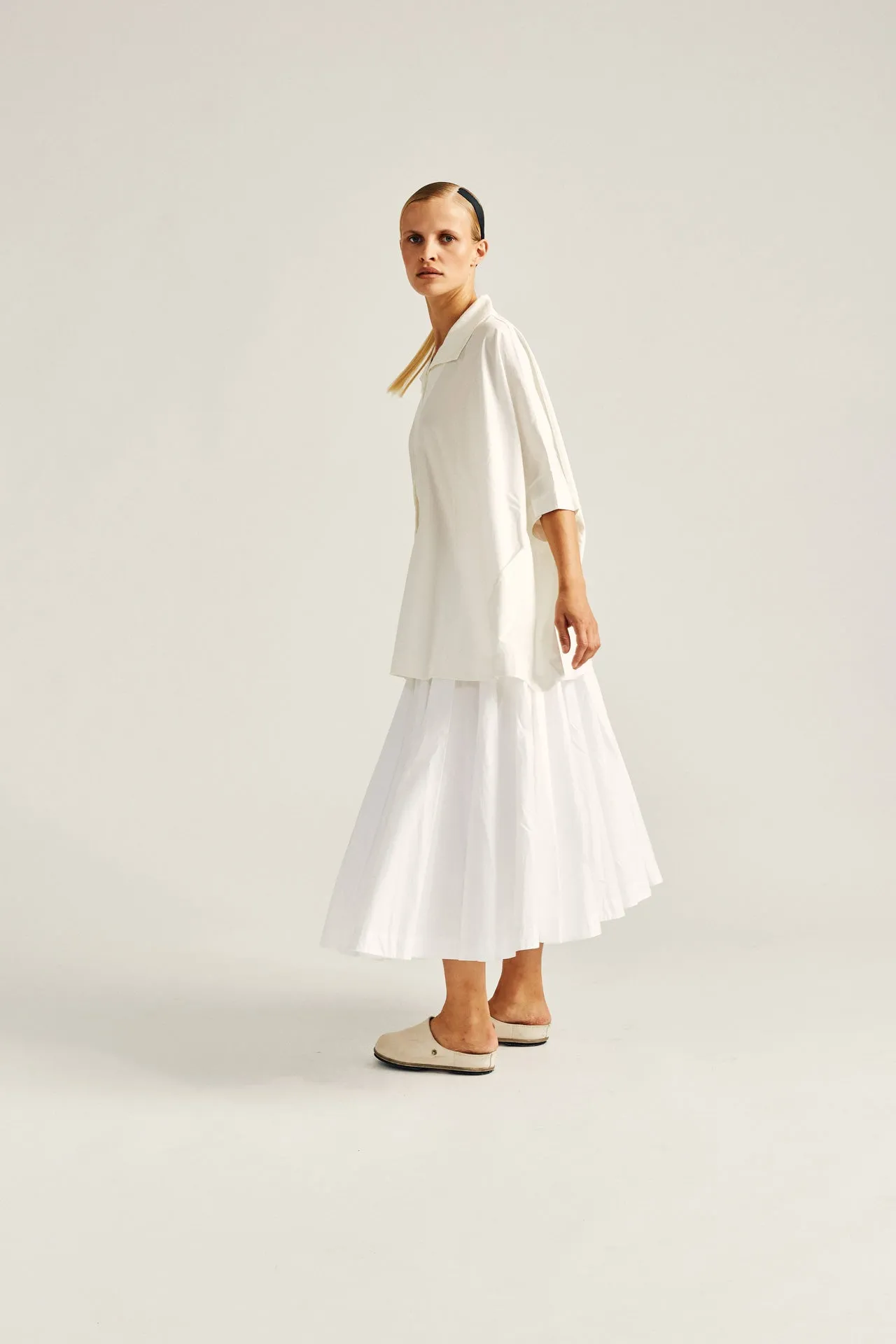 SOLEIL SKIRT - POP MID - WHITE