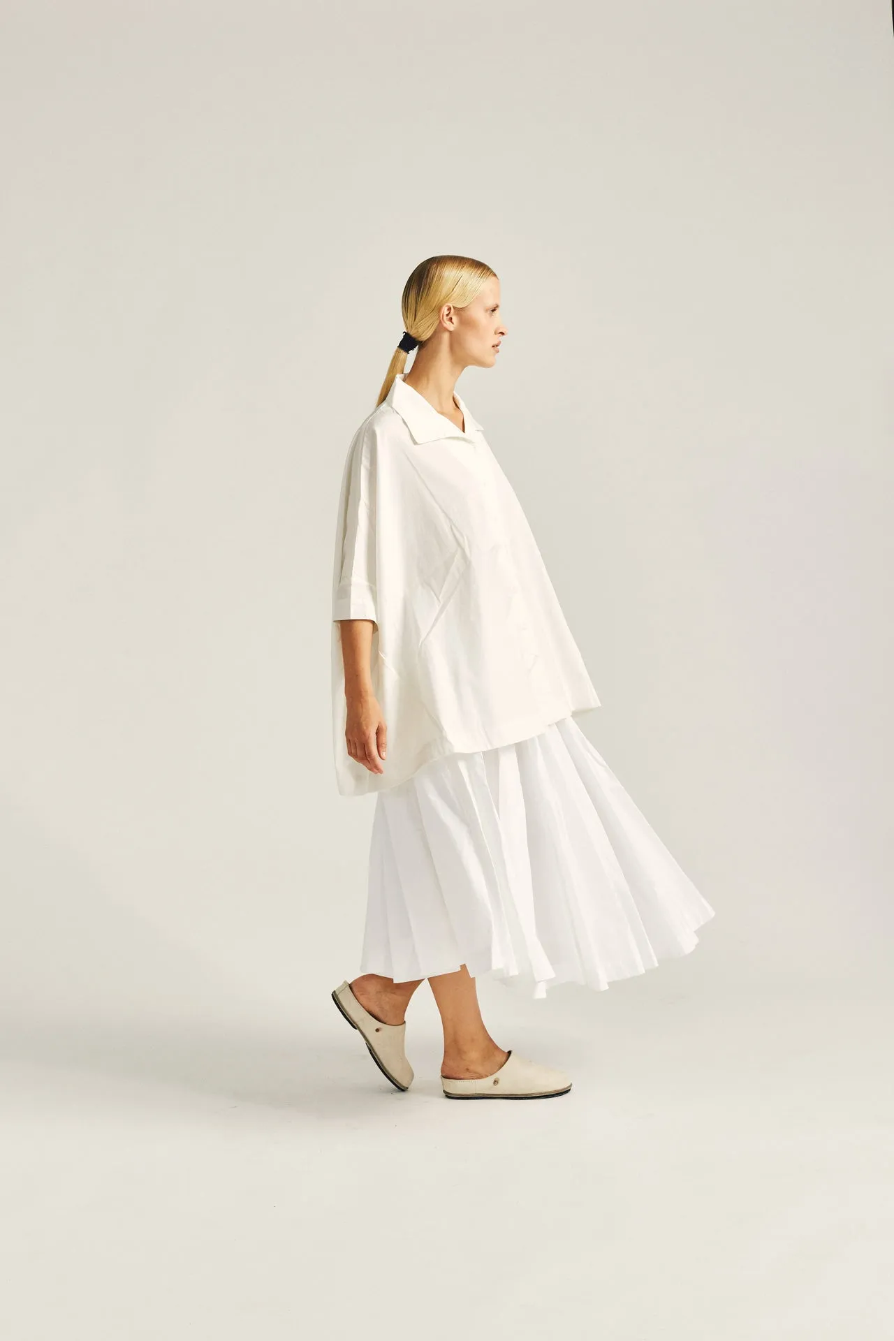 SOLEIL SKIRT - POP MID - WHITE