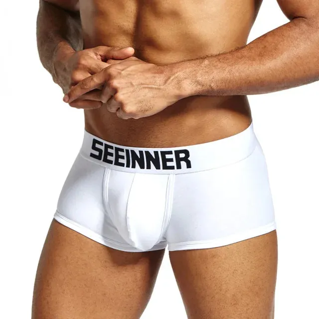 Solid with Letter 3Pcs Boxer Set